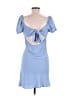 Blu Pepper 100% Polyester Blue Casual Dress Size L - photo 2