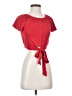 Maya Red Short Sleeve Blouse Size XS (estimated) - photo 1