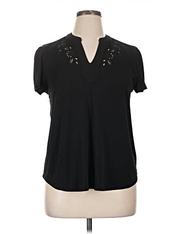 Cable & Gauge Short Sleeve Blouse (view 1)