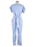 Express Solid Blue Jumpsuit Size L - photo 2