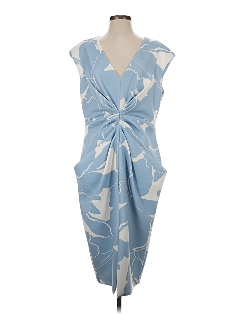 Pre-owned Assorted Brands Cocktail Dress In Blue