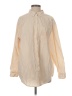 American Eagle Outfitters Color Block Ivory Long Sleeve Button-Down Shirt Size S - photo 1