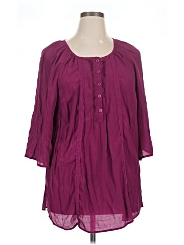 Maggie Barnes for Catherines 3/4 Sleeve Blouse (view 1)
