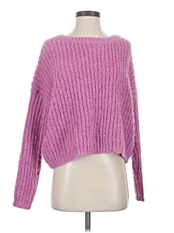 Self Contrast Pullover Sweater (view 1)