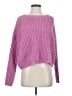 Self Contrast Pink Pullover Sweater Size S - photo 1