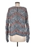Knox Rose Chevron-herringbone Blue Pullover Sweater Size M - photo 2