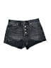 Denim Forum 100% Cotton Black Denim Shorts Size 25 waist - photo 1