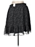 Ann Taylor LOFT 100% Polyester Chevron-herringbone Gray Casual Skirt Size L - photo 2