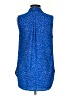 Equipment 100% Polyester Stars Blue Sleeveless Blouse Size XS - photo 2