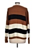 Alya Stripes Brown Pullover Sweater Size L - photo 2