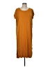 Double Zero Solid Orange Casual Dress Size M - photo 1