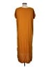 Double Zero Solid Orange Casual Dress Size M - photo 2