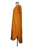 Double Zero Solid Orange Casual Dress Size M - photo 5