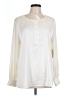 JM Collection Ivory Long Sleeve Henley Size L - photo 1