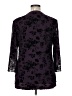 Assorted Brands Black Purple 3/4 Sleeve Blouse Size XL - photo 2