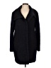 Cole Haan Tweed Blue Black Wool Coat Size 12 - photo 1