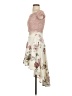 Windsor Floral Pink Ivory Cocktail Dress Size S - photo 5
