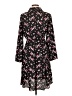 Maison Jules 100% Polyester Floral Black Casual Dress Size L - photo 2