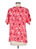 Worthington 100% Polyester Pink Short Sleeve Blouse Size M (petite) - photo 2