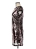 Angie 100% Polyester Metallic Silver Cocktail Dress Size M - photo 5