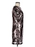 Angie 100% Polyester Metallic Silver Cocktail Dress Size M - photo 4