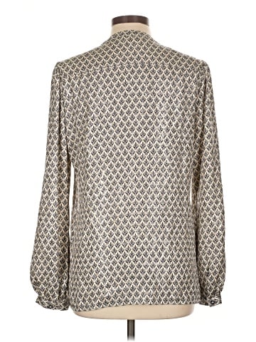 Tory Burch Long Sleeve Silk Top (view 2)
