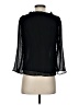 Ann Taylor LOFT 100% Polyester Black 3/4 Sleeve Blouse Size XXS (petite) - photo 2