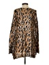 Mumu Mellow 100% Polyester Animal Print Brown Pullover Sweater Size S - photo 2