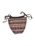 Shade & Shore 100% Polyester Chevron-herringbone Brown Swimsuit Bottoms Size S - photo 2