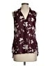 ECI Burgundy Sleeveless Blouse Size S - photo 1