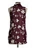 ECI Burgundy Sleeveless Blouse Size S - photo 2