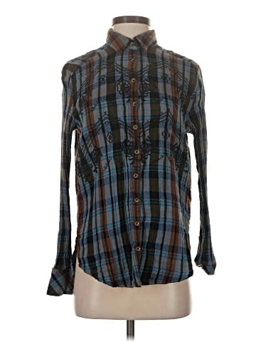 Free People Long Sleeve Button-Down Shirt (view 1)