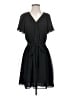 H&M 100% Polyester Solid Black Casual Dress Size S - photo 1