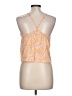 Volcom 100% Viscose Orange Sleeveless Blouse Size 10 - photo 2