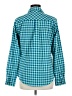storm creek Checkered-gingham Teal Long Sleeve Blouse Size M - photo 2