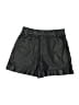 RtA Denim 100% Leather Metallic Black Shorts Size XXS - photo 2