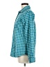 storm creek Checkered-gingham Teal Long Sleeve Blouse Size M - photo 5