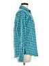 storm creek Checkered-gingham Teal Long Sleeve Blouse Size M - photo 4