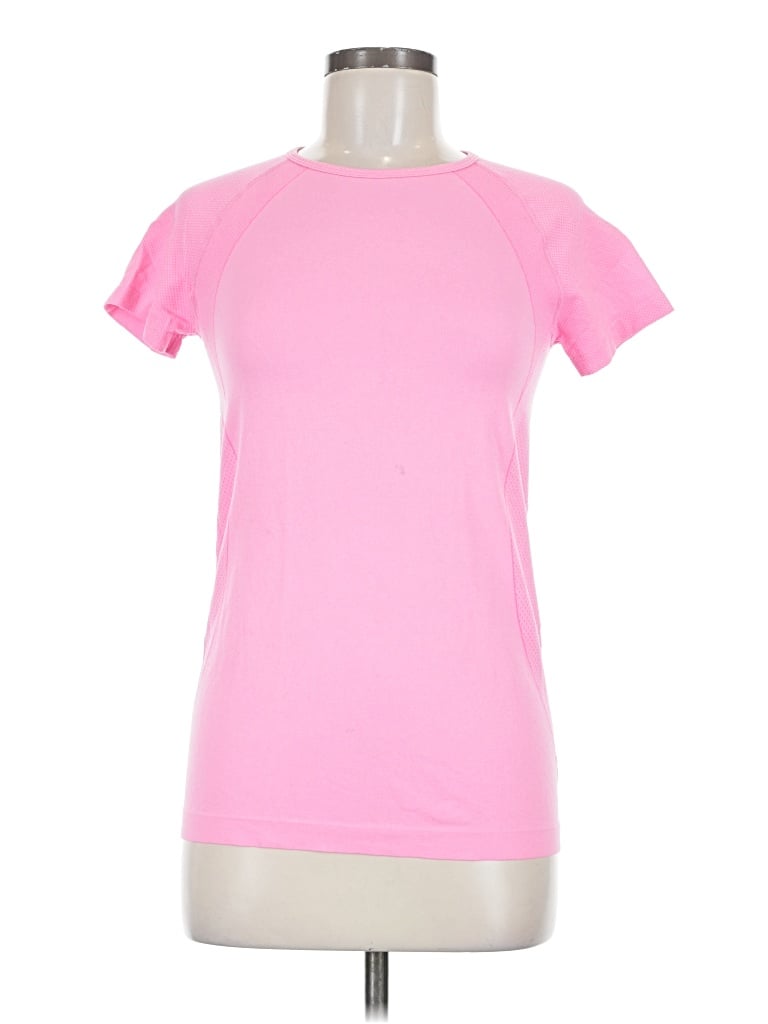 Pre-owned Fabletics Short Sleeve T-shirt In Pink