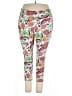 Zelos Floral White Active Pants Size 2X - photo 1