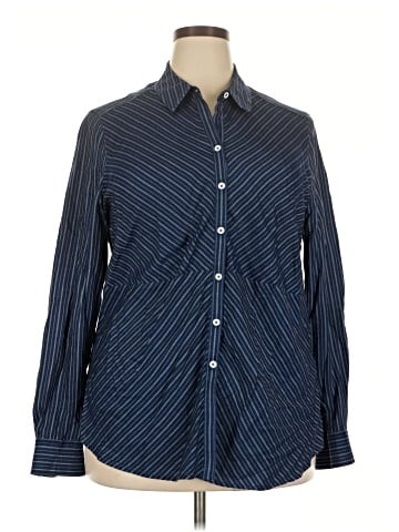 Foxcroft Long Sleeve Button-Down Shirt (view 1)