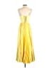 Unbranded 100% Polyester Yellow Cocktail Dress Size 2 - photo 2