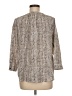 dalia 100% Polyester Tweed Gray 3/4 Sleeve Blouse Size M - photo 2