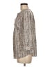 dalia 100% Polyester Tweed Gray 3/4 Sleeve Blouse Size M - photo 5