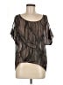 One Clothing 100% Polyester Black Short Sleeve Blouse Size M - photo 1