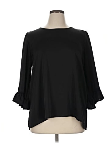 Bobeau 3/4 Sleeve Blouse (view 1)