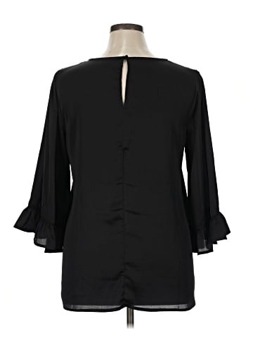 Bobeau 3/4 Sleeve Blouse (view 2)