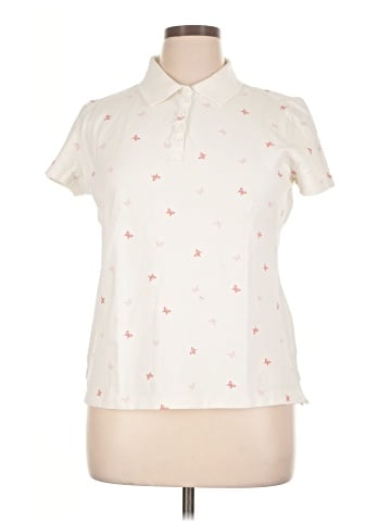 Basic Editions Short Sleeve Blouse (view 1)