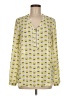 De Collection 100% Polyester Yellow Long Sleeve Blouse Size M - photo 1