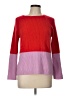 Ann Taylor 100% Cashmere Color Block Red Cashmere Pullover Sweater Size L - photo 1